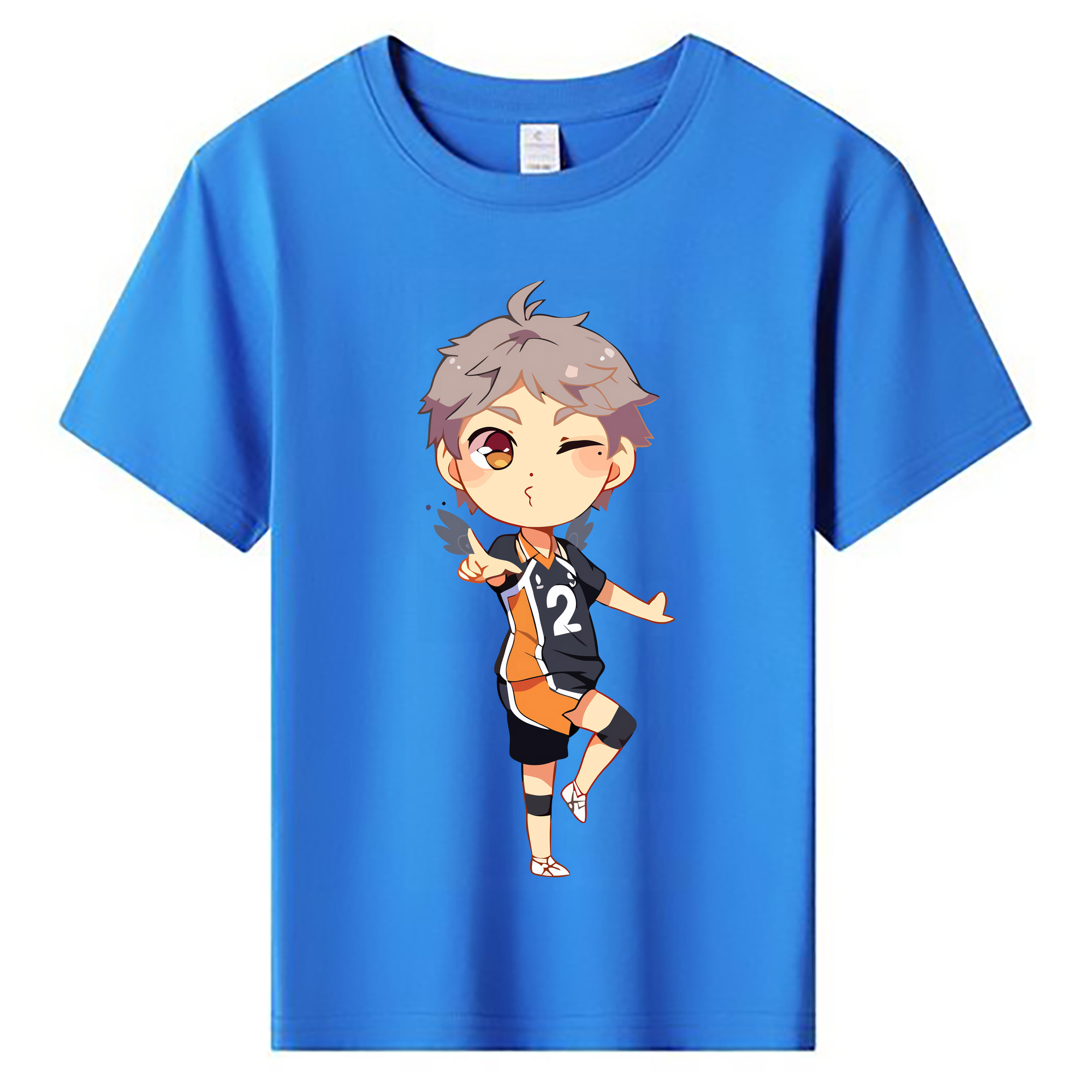 （画像用） ハイキュー!! Haikyu!! 綿100％キッズTシャツ（フロントプリント）